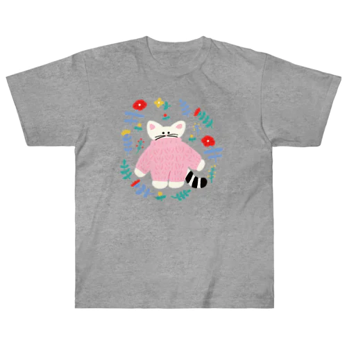 flower cat Heavyweight T-Shirt