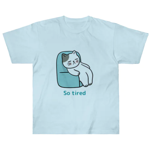 猫 So tired Heavyweight T-Shirt