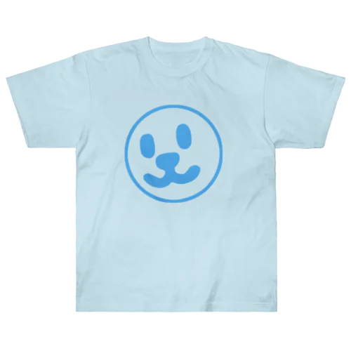 Smile Face Blue Line ヘビーウェイトTシャツ