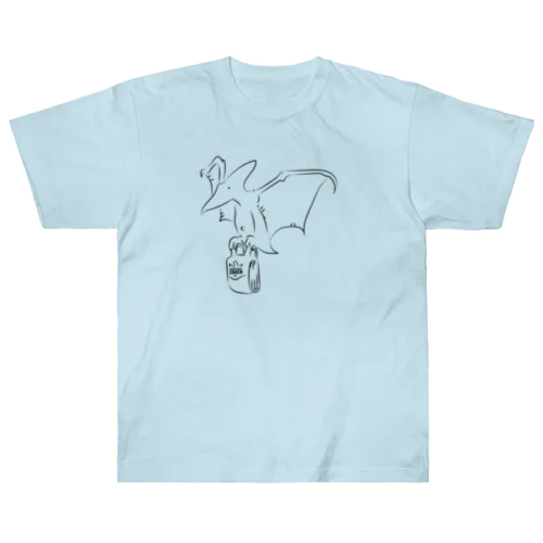 プテラノドン デリバリー ジュラシックランチ Heavyweight T-Shirt