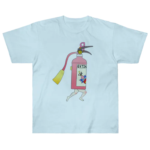 足の生えた消火器 Heavyweight T-Shirt