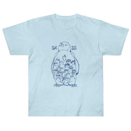 0425-18 Penguins of the World- Heavyweight T-Shirt