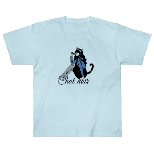 Chat noir ヘビーウェイトTシャツ