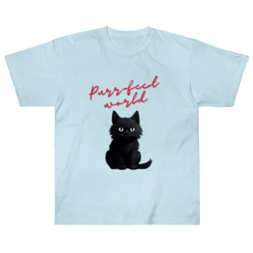 purr-fect world Heavyweight T-Shirt