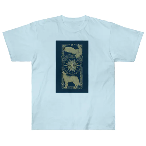 星月夜の狼梟 Heavyweight T-Shirt