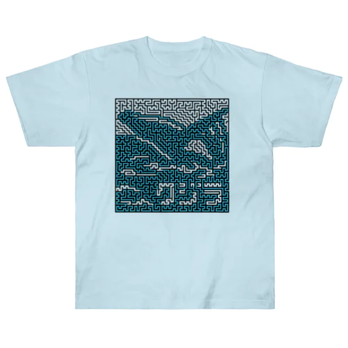 迷路でクジラ③ ヘビーウェイトTシャツ