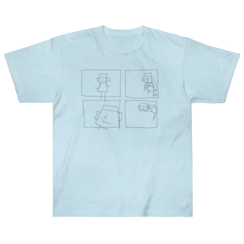 適当４コマ漫画 Heavyweight T-Shirt