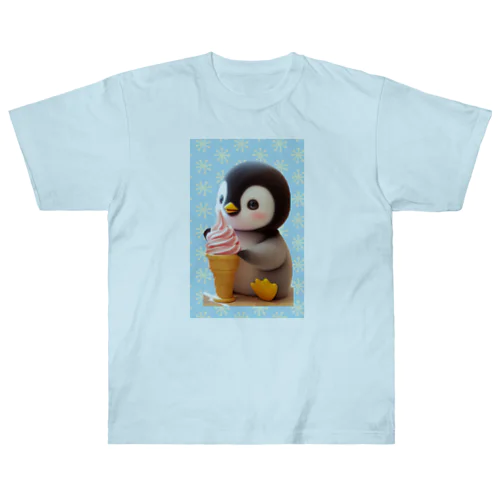 ペンギンとソフトクリーム ヘビーウェイトTシャツ