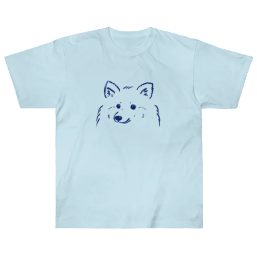 ふわふわわんこTシャツ　(さわやかカラーVer.) Heavyweight T-Shirt