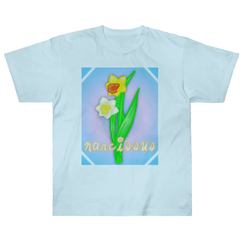 narcissus 水仙 ヘビーウェイトTシャツ