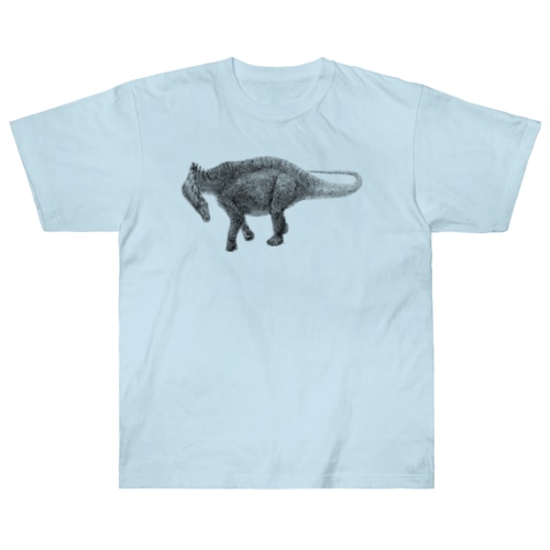 Amargasaurus（白黒） Heavyweight T-Shirt