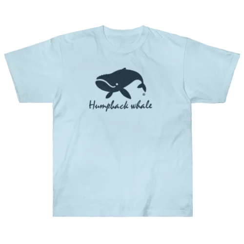 Humpback whale22 ヘビーウェイトTシャツ