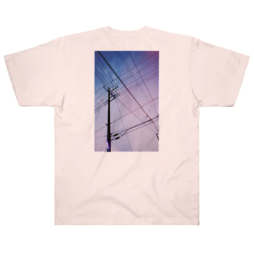 いい感じの電線 Heavyweight T-Shirt