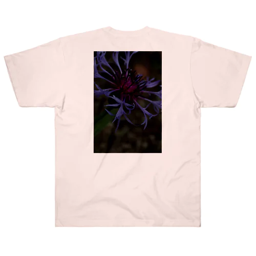 紫のお花の写真 Heavyweight T-Shirt