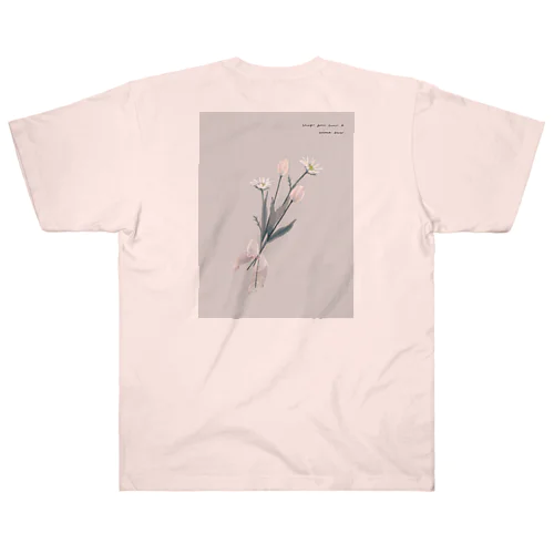 *peach organdy  Heavyweight T-Shirt