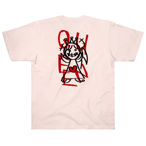 Queen Of Heart♛ ヘビーウェイトTシャツ