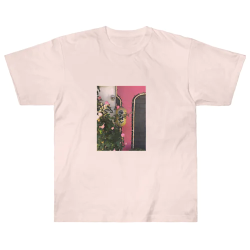 薔薇とラーメン（お昼間） ヘビーウェイトTシャツ