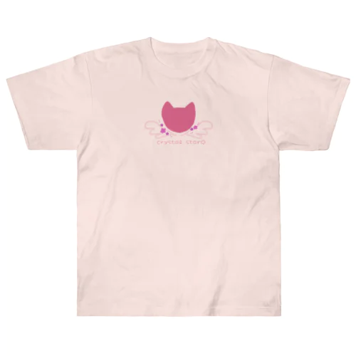 猫に星と羽根 Heavyweight T-Shirt