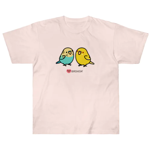 Chubby Bird 仲良しセキセイインコ Heavyweight T-Shirt