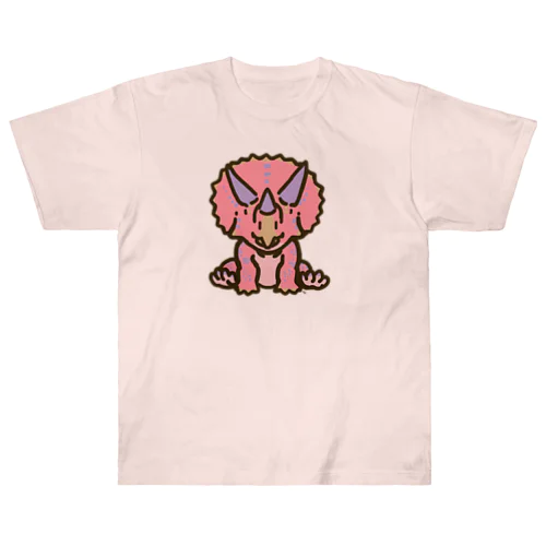 ホリドゥスちゃん（ゆるトリケラトプス ） ヘビーウェイトTシャツ