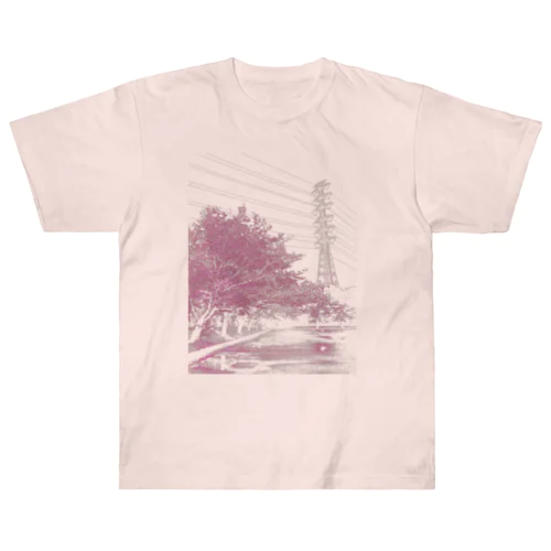 EB-TS002-P " rose cerise" Heavyweight T-Shirt