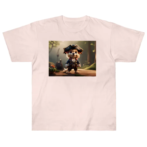海賊の子犬 ヘビーウェイトTシャツ