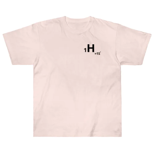 1.hydrogen(黒/表裏) Heavyweight T-Shirt