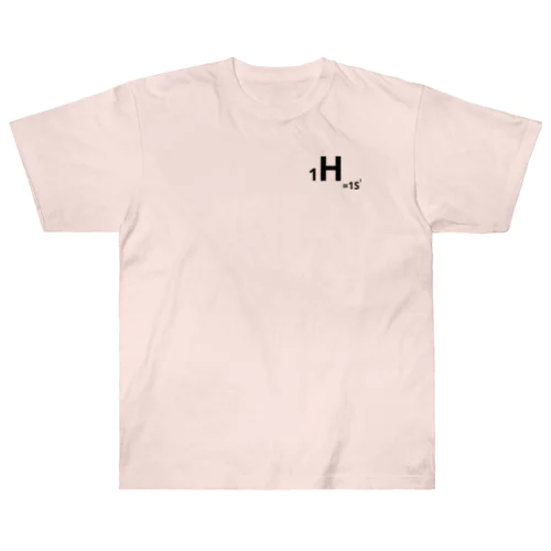 1.hydrogen(黒/表のみ) ヘビーウェイトTシャツ