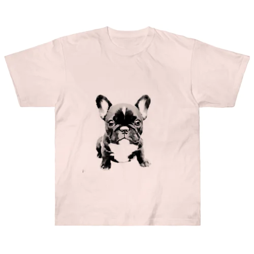 フレンチブルドックの仔犬グッズ Heavyweight T-Shirt