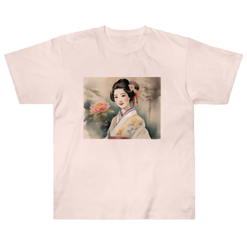 日本人女性魅 Heavyweight T-Shirt