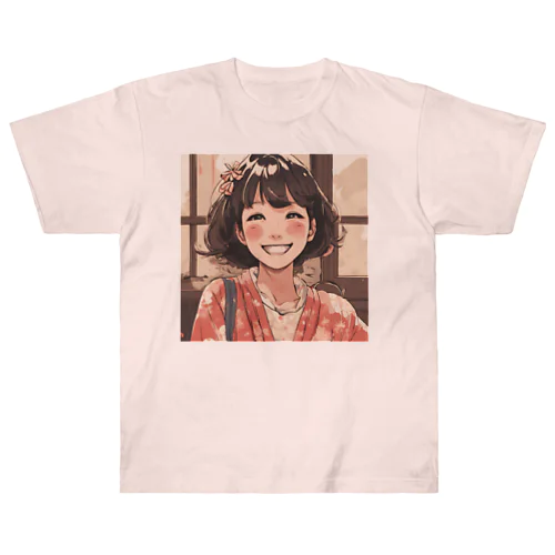 笑顔の彼女 Heavyweight T-Shirt