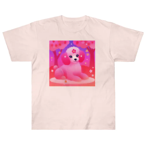 お花見犬 Heavyweight T-Shirt