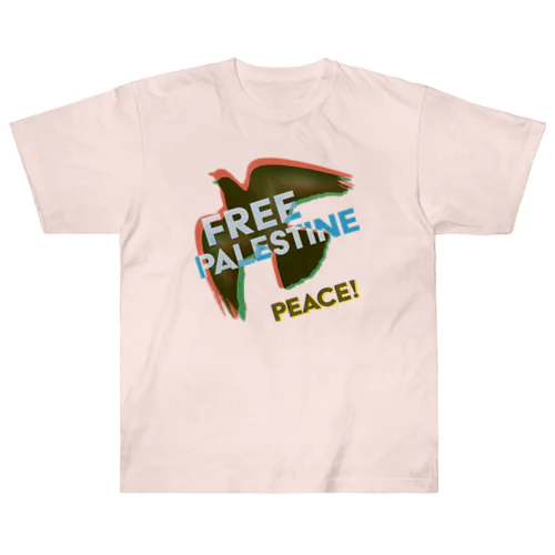 【パレスチナ連帯】PEACE Heavyweight T-Shirt