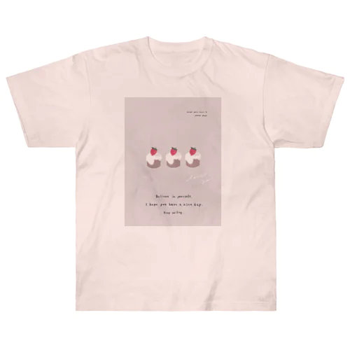 🧁 Strawberry , Cream , Chocolate . ヘビーウェイトTシャツ