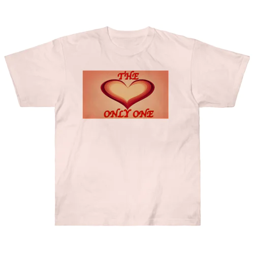 THE ONLY ONE『ビンテージハート❤』 ヘビーウェイトTシャツ