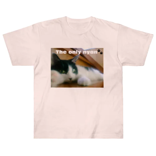  『The only nyan🐾』 ヘビーウェイトTシャツ