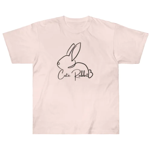 Cute Rabbit Heavyweight T-Shirt