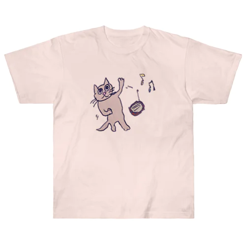 ダンシング★キャット ヘビーウェイトTシャツ