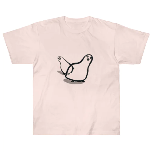 踊り尽くすぜ！鳥 ヘビーウェイトTシャツ