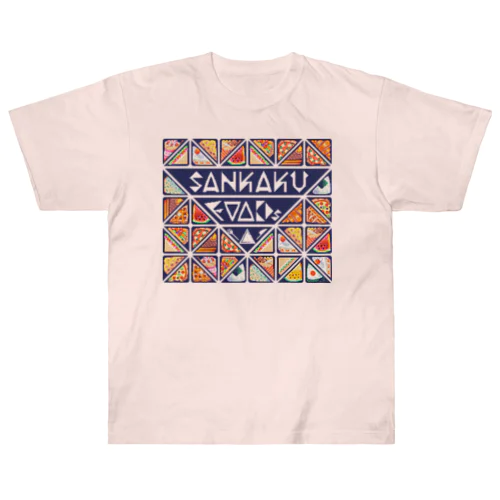 Pixelart graphic “SANKAKU FOODs” Heavyweight T-Shirt