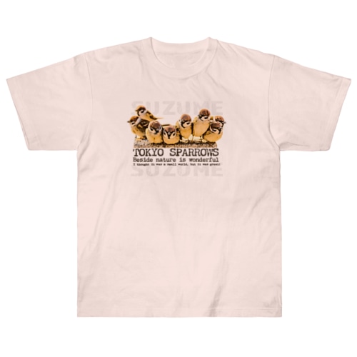 東京すずめ（集合!! ver.2） Heavyweight T-Shirt