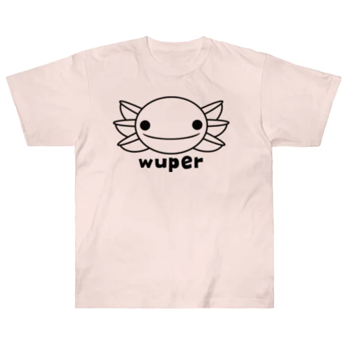 wuper線画 ヘビーウェイトTシャツ