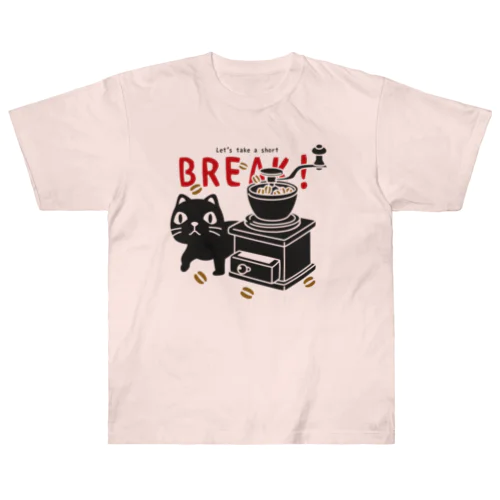 やみねこのコーヒー*A Heavyweight T-Shirt