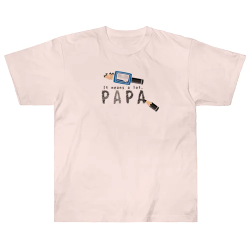 ちびた鉛筆 PAPA*C Heavyweight T-Shirt