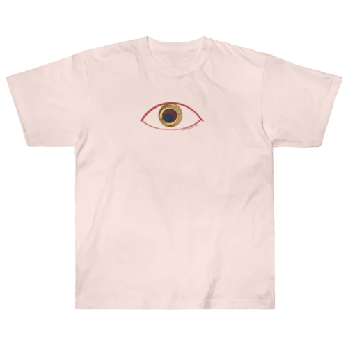 hug eye （背中にハート） ヘビーウェイトTシャツ