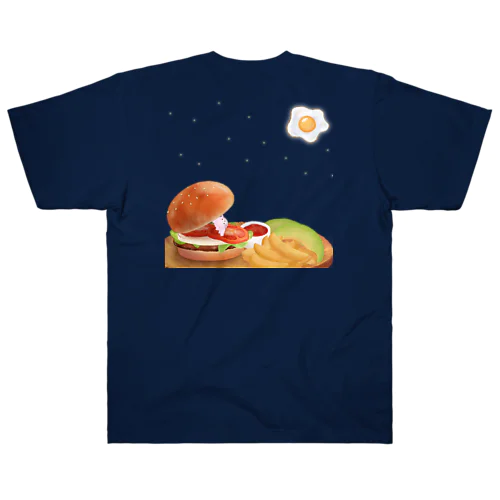 月見バーガー🍔 Heavyweight T-Shirt