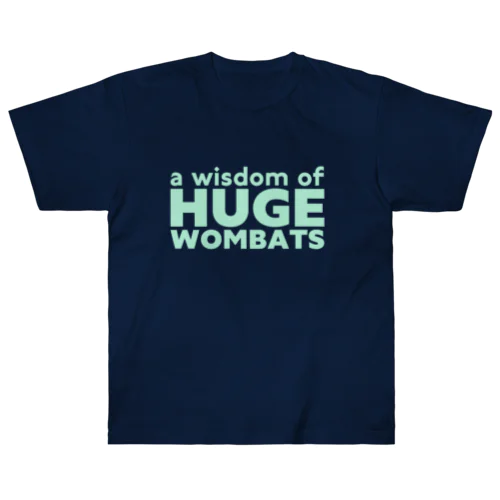 a wisdom of HUGE WOMBATS/MG ヘビーウェイトTシャツ
