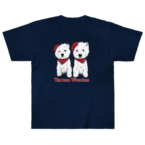 Tartan Westies  Heavyweight T-Shirt