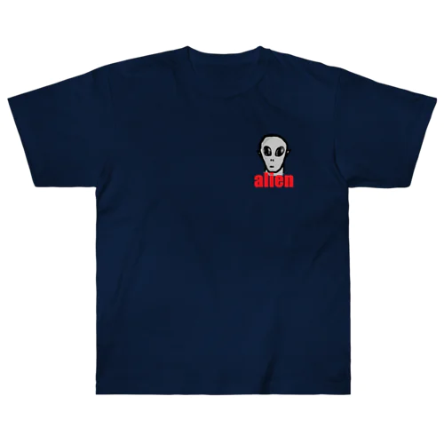 宇宙人　👽　alien　UFO Heavyweight T-Shirt