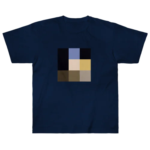 真珠の耳飾りの少女 - 3×3 のドット絵 Heavyweight T-Shirt